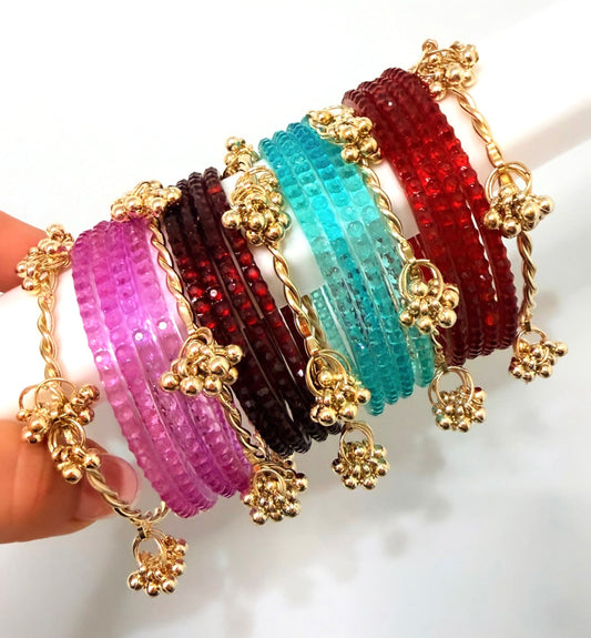 Zaira Glass Bangle Set