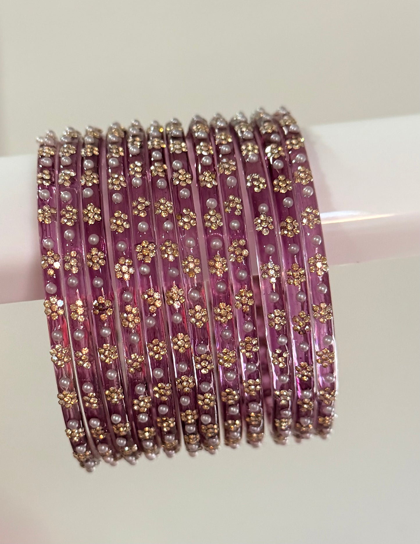 Sophia Glass Bangle Set
