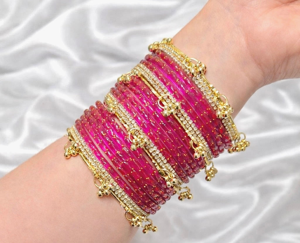 Nandini Glass Bangle Set-Back in Stock