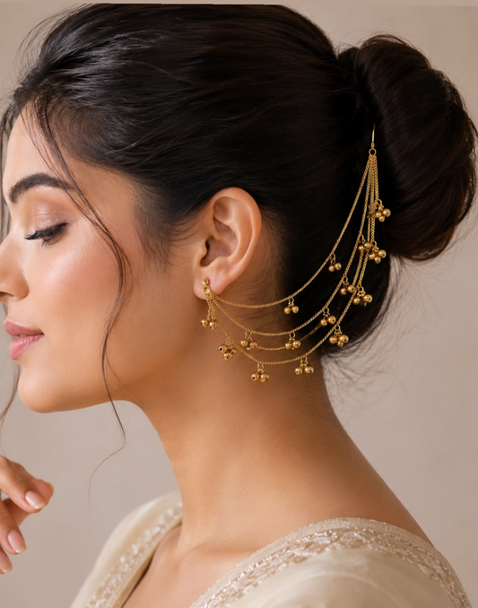 Kashmiri Ghungroo Sahara Earring Chain
