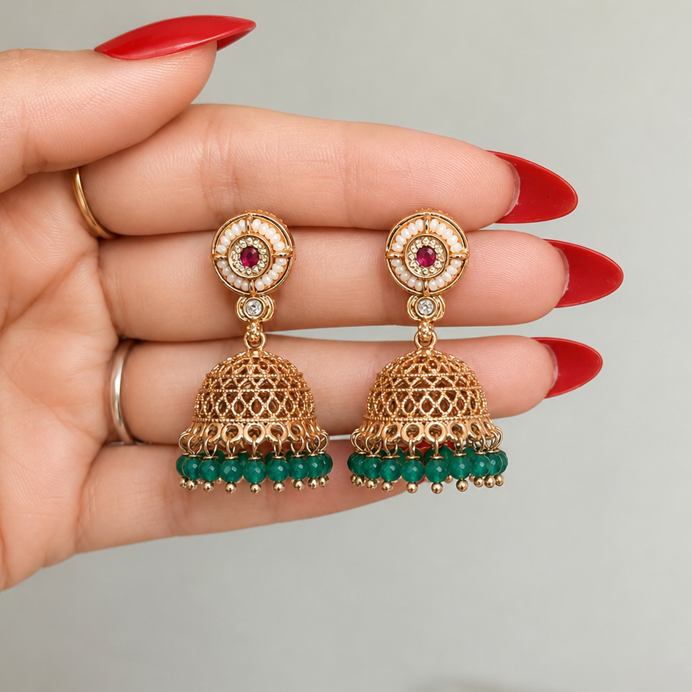 Monica Heritage Style Jhumkis