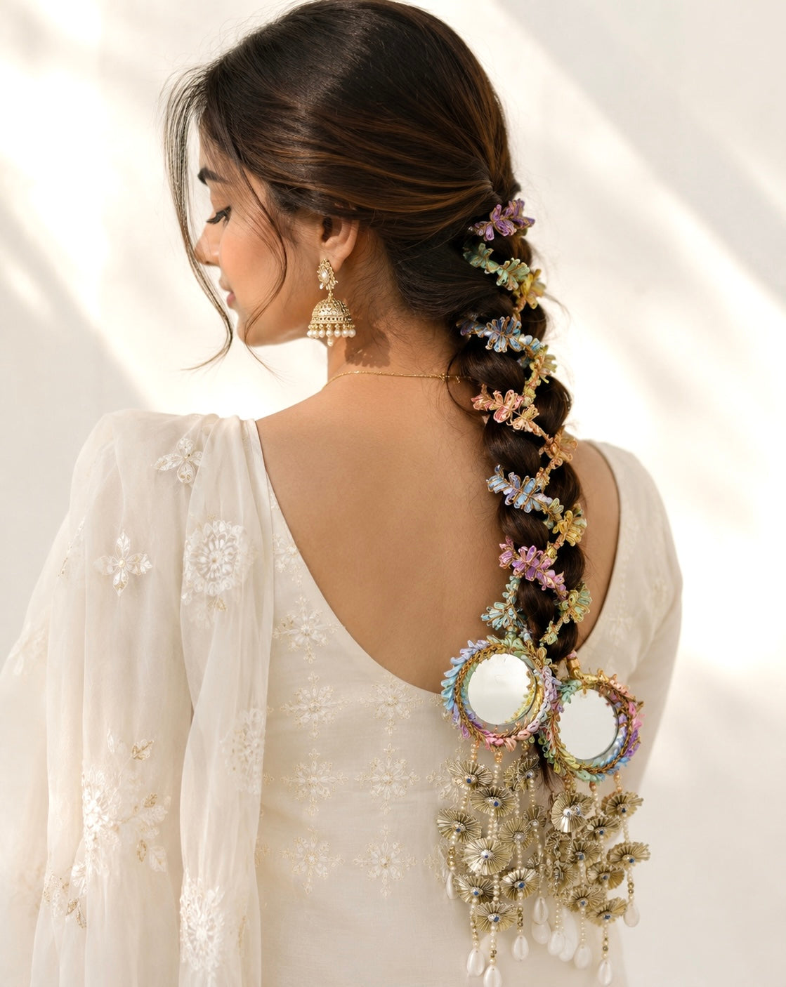 Mandeep Multi Colored Paranda
