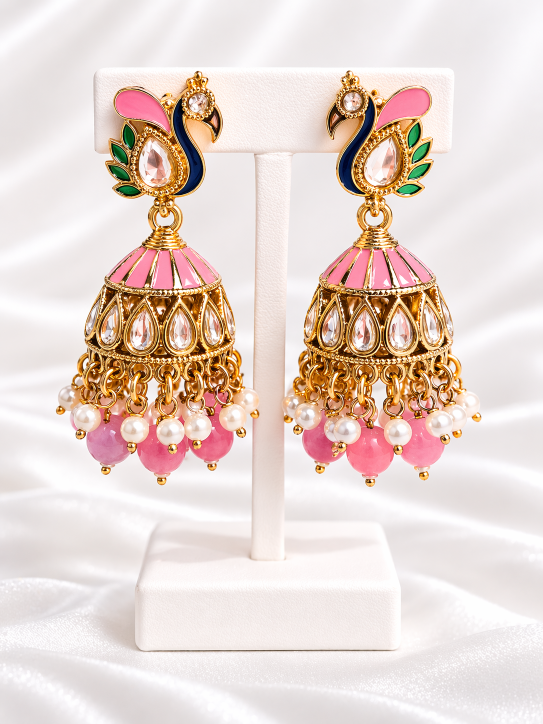 Raina Meenakari Jhumkis