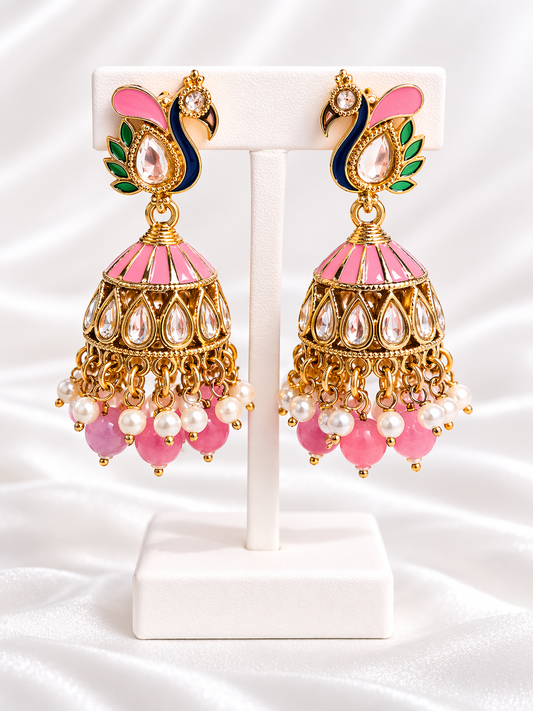 Raina Meenakari Jhumkis