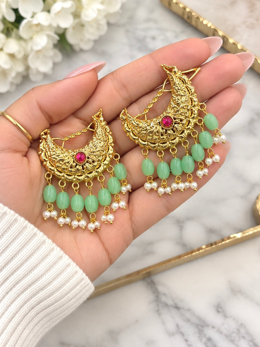 Karishma Jadau Hair Clips -Pair of Two