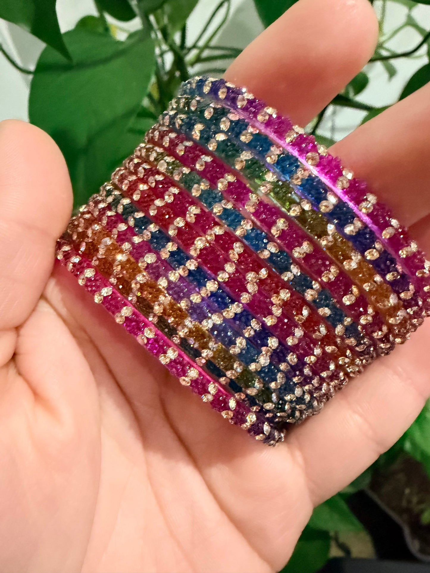 Sophia Glass Bangle Set