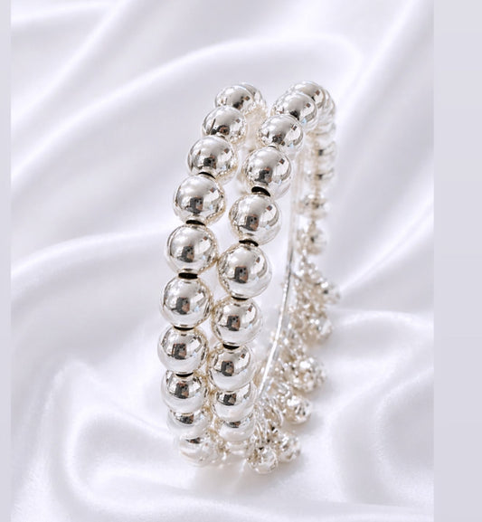 Silver Kashmiri Bangles-Set of 2