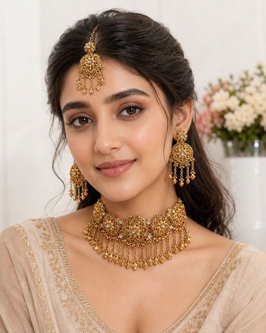 Kareena Premium Gold Plated Necklace Set