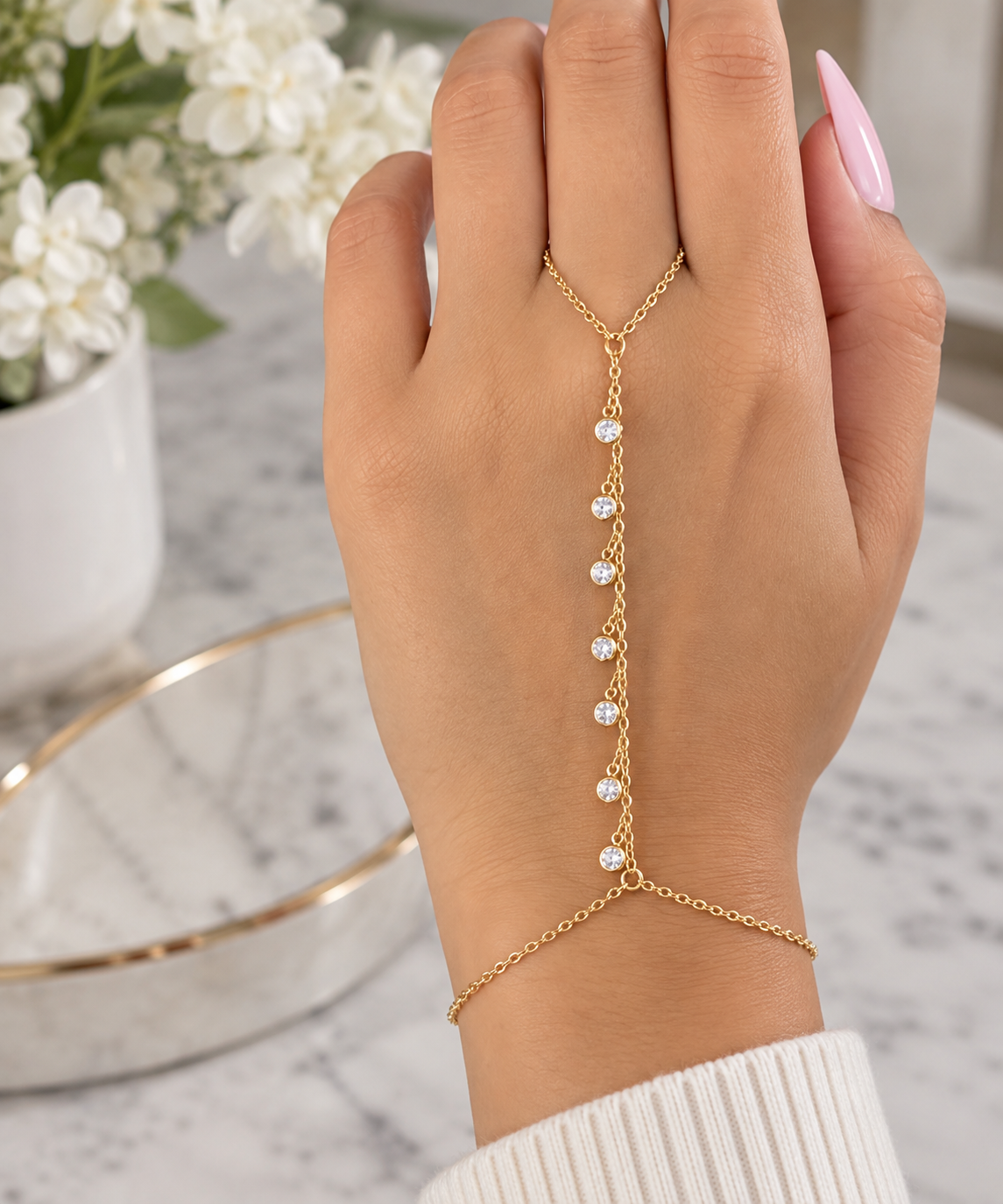 Anti Tarnish Hand Chain