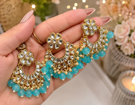 Sania Polki Style Necklace Set