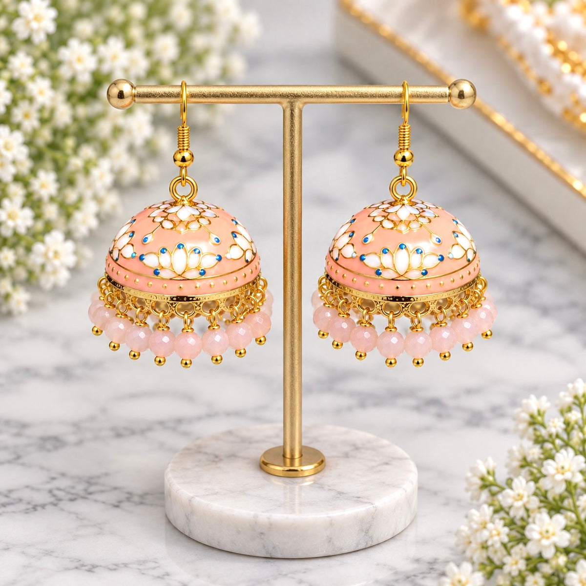 Meenakari Mini Jhumkis