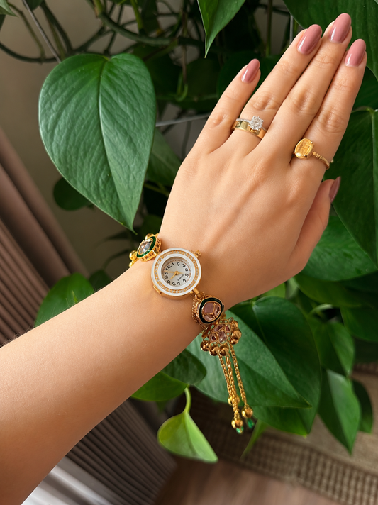 Sheena Kashmiri Style Watch-Adjustable
