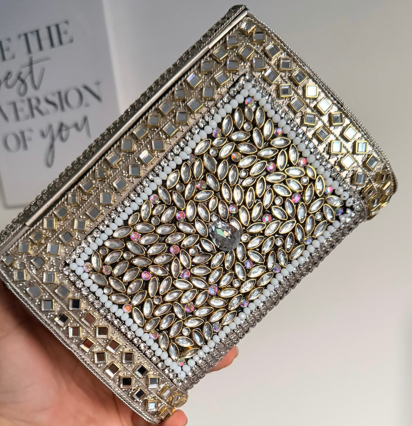 Vani Large Premium Quality Kundan Clutch