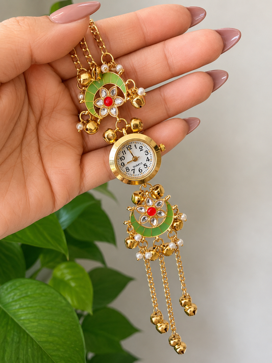 Sheena Kashmiri Style Watch-Adjustable