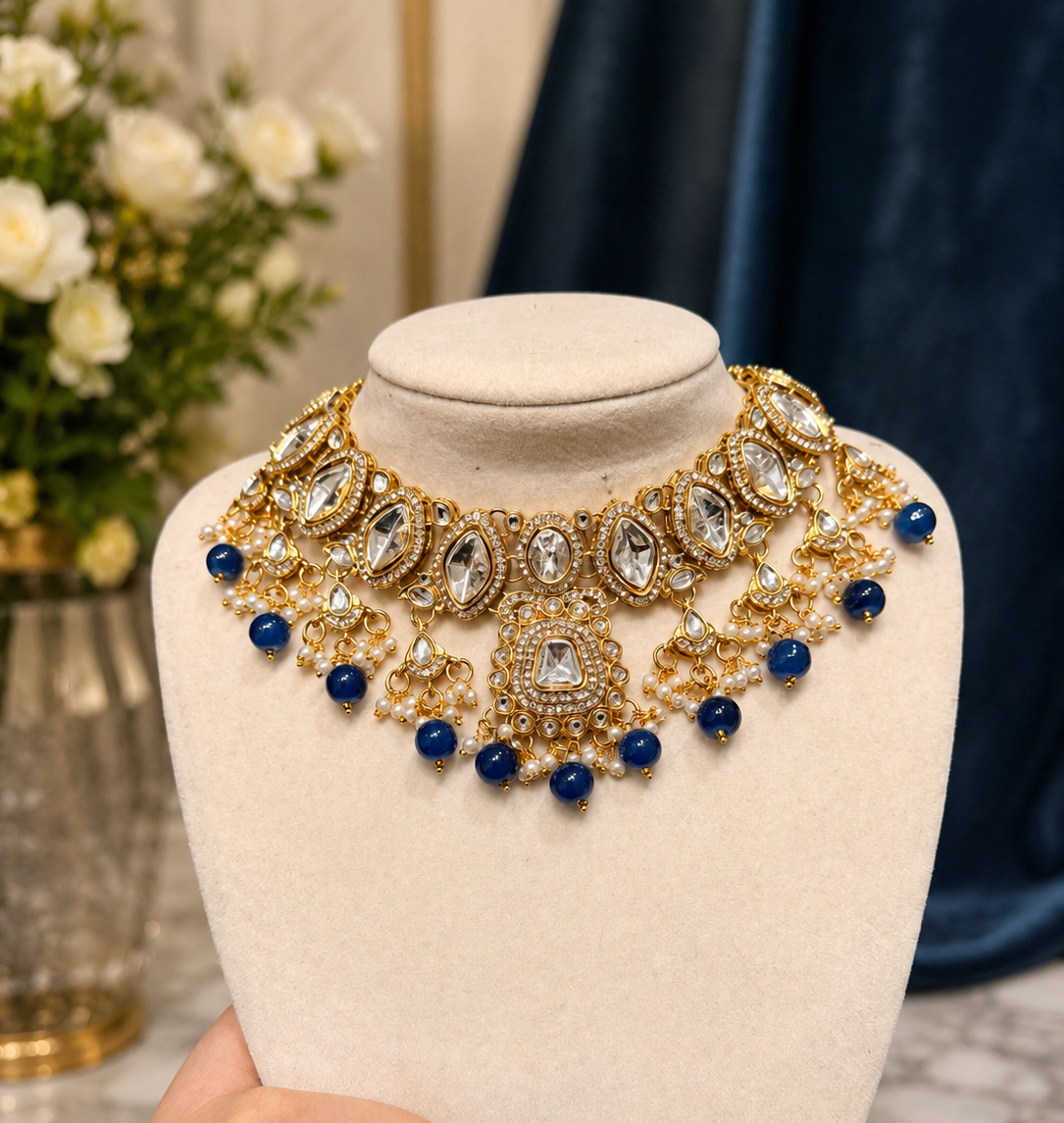 Sunidhi Kundan & Polki Necklace Set
