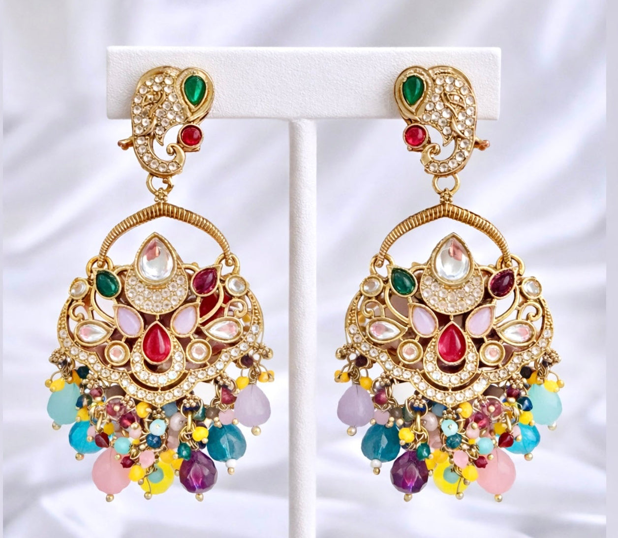 Esha Kundan & Polki Style Earrings