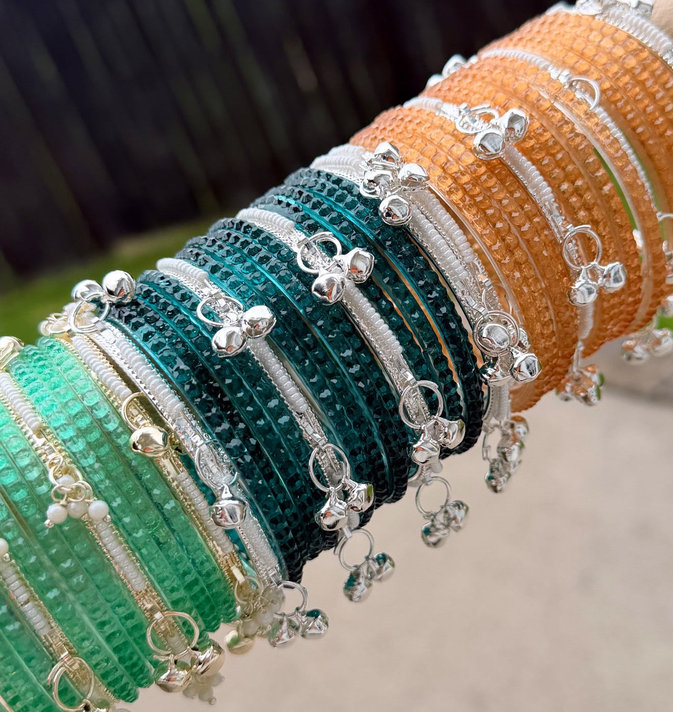Maria Kashmiri Glass Bangle Box-Box is Included