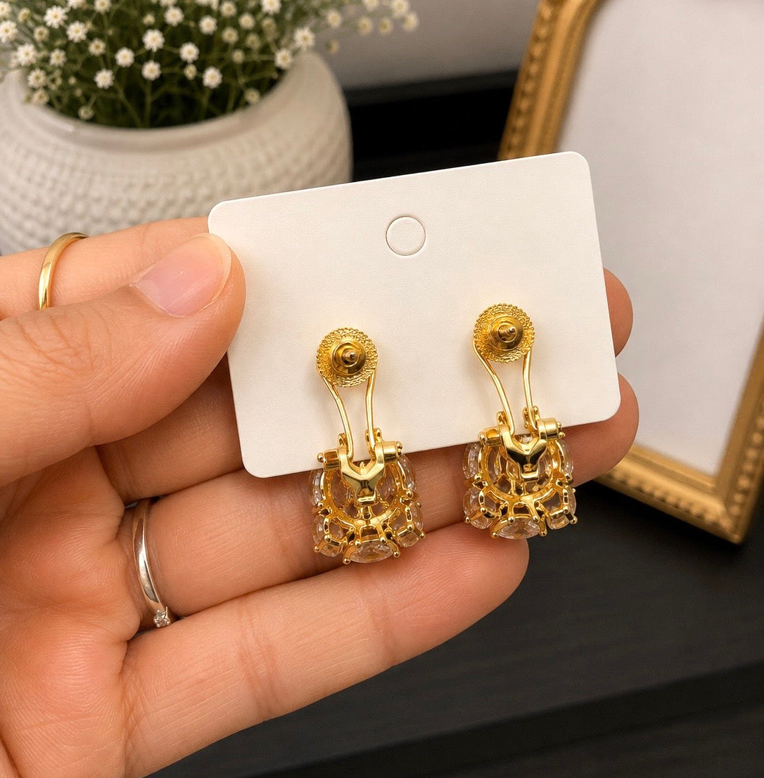 Hina Golden VVS Clarity Premium Hoops