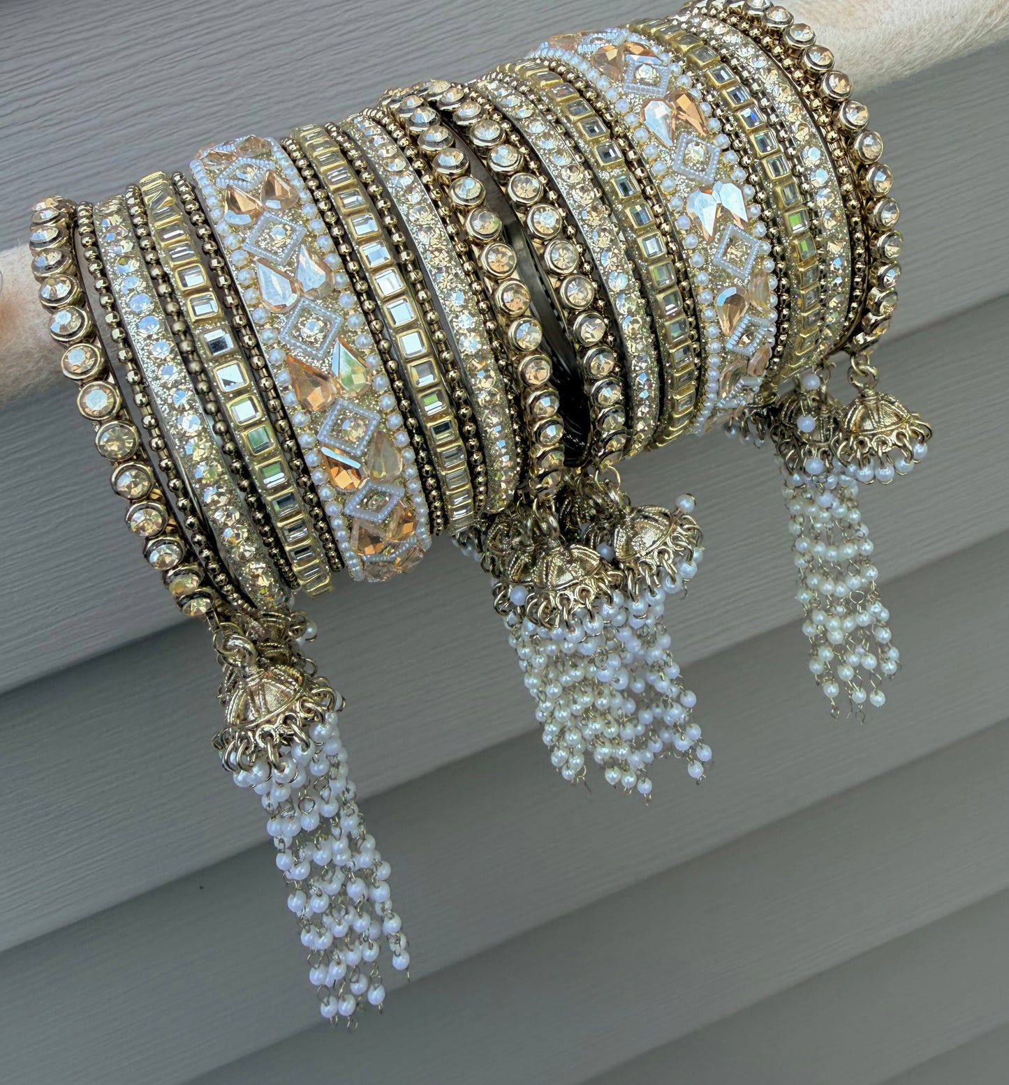 Sana Golden Heavy Bangle Set