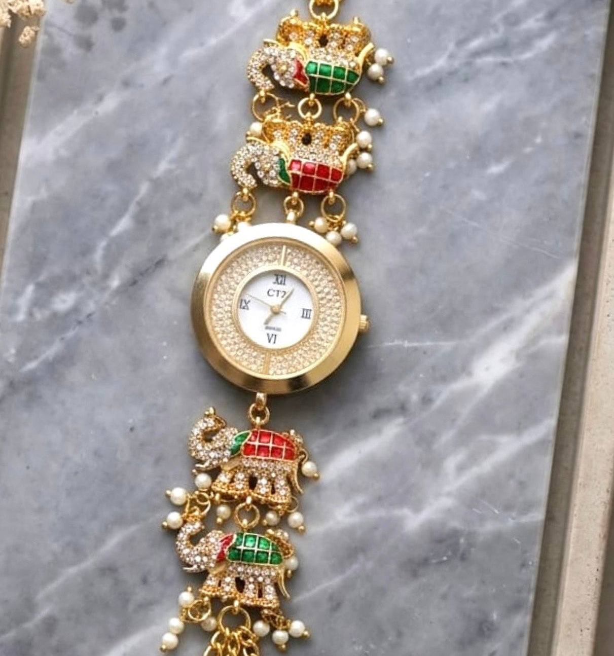Sheena Kashmiri Style Watch-Adjustable