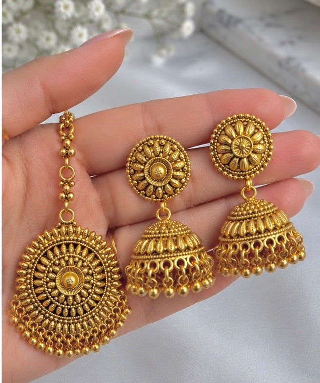 Anamika Waterfall Gold Plated Set