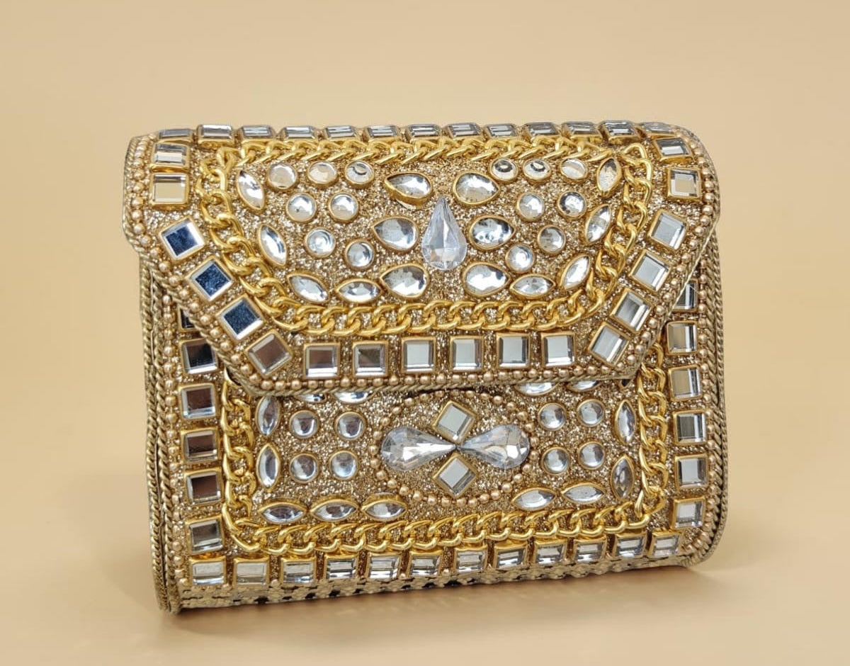 Naina Mini Kundan Clutch