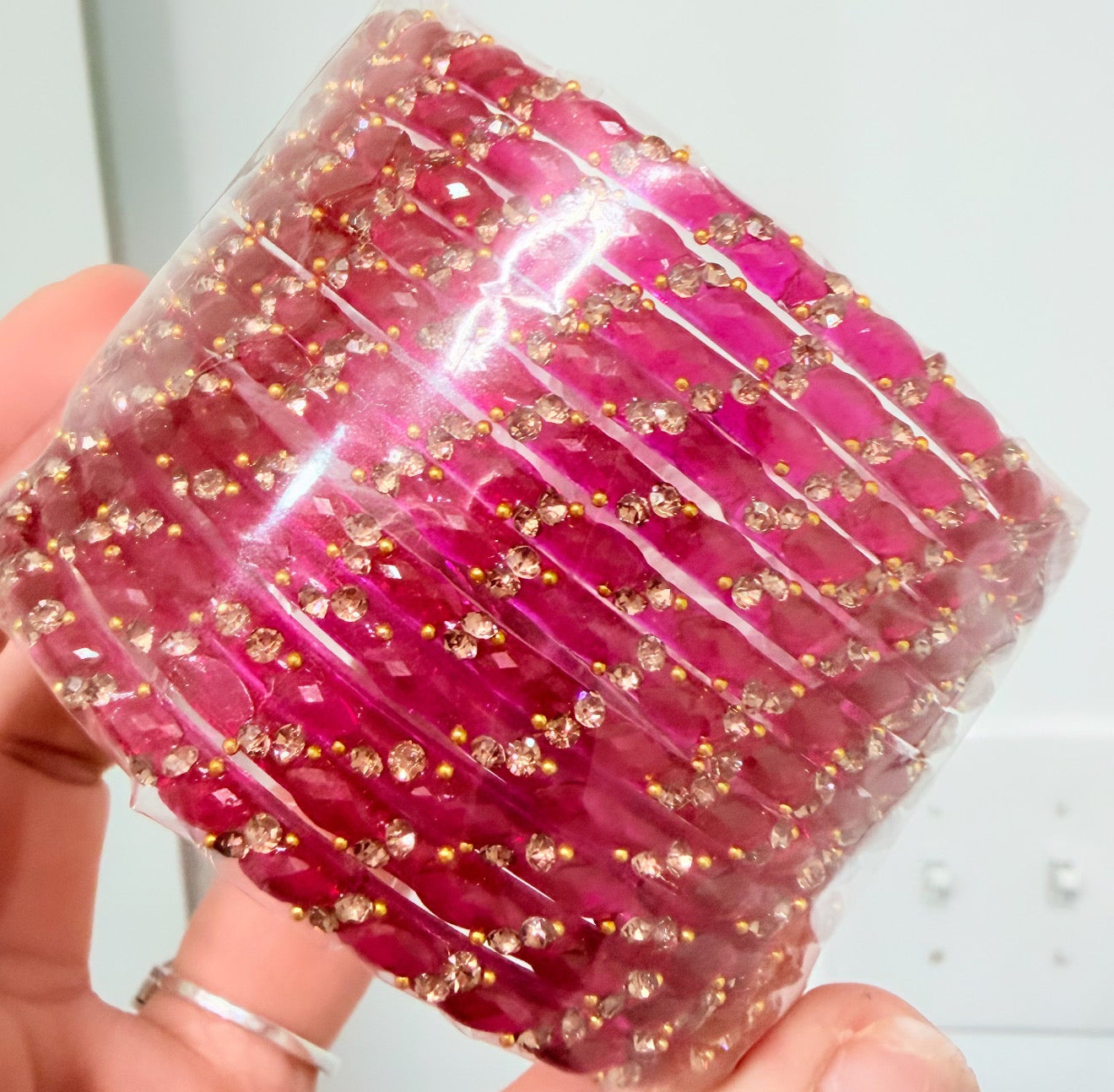 Raina Glass Bangle Set