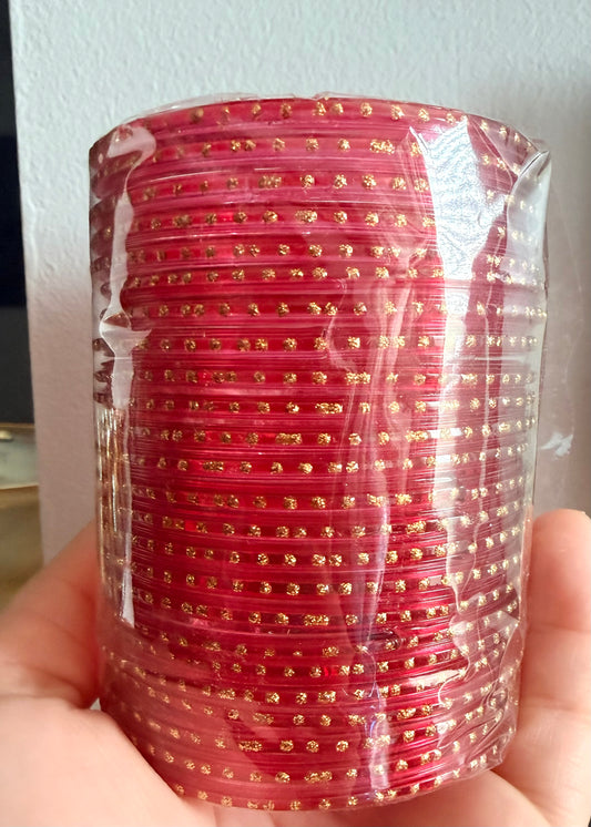 Sana Dotted Glass Bangle Set