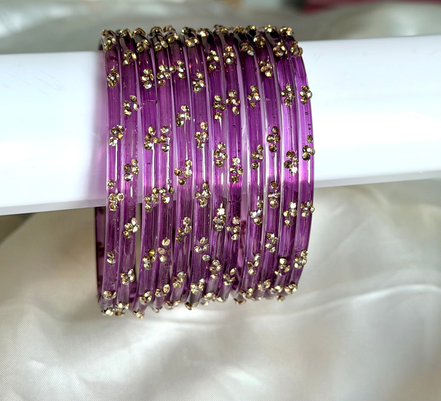 Sophia Glass Bangle Set