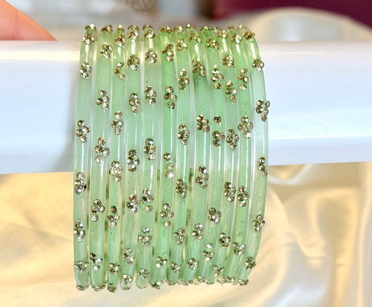 Sophia Glass Bangle Set