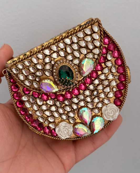 Mini Turkish Clutch With Detachable Chain