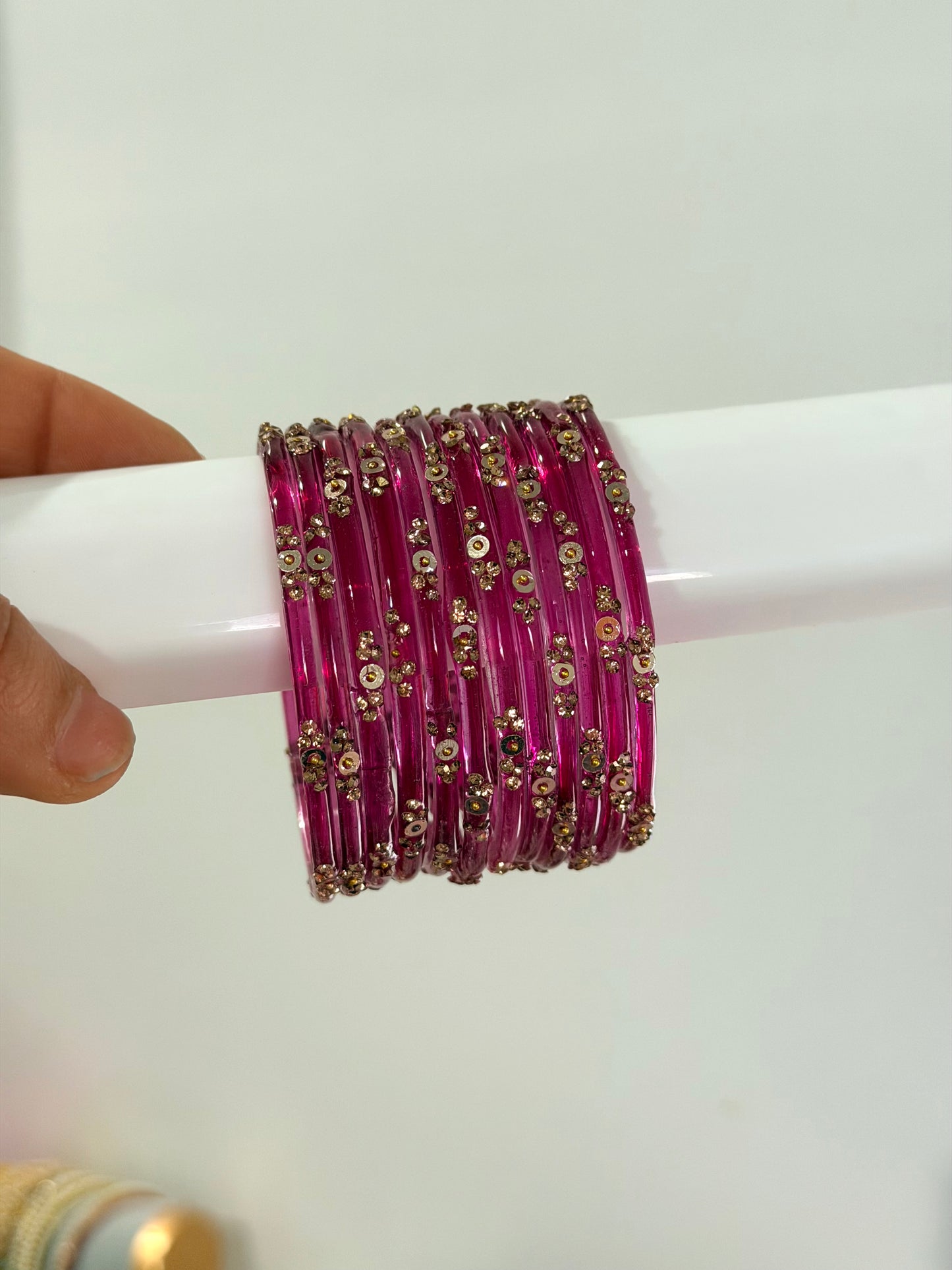 Sophia Glass Bangle Set