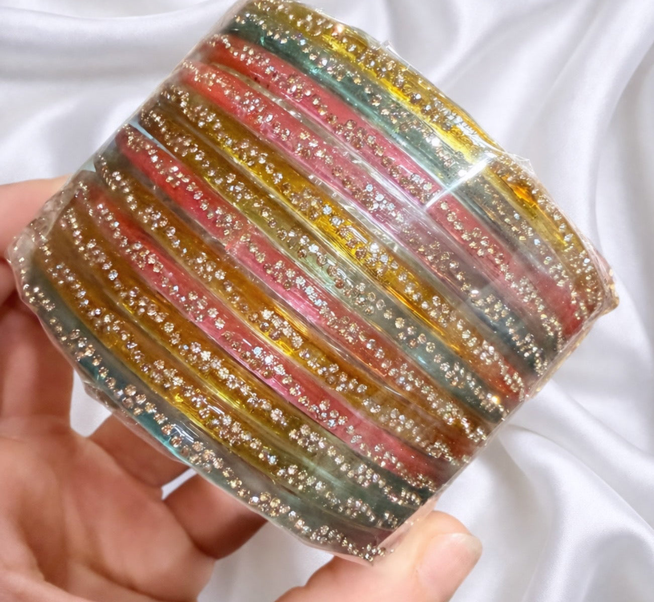 Sophia Glass Bangle Set