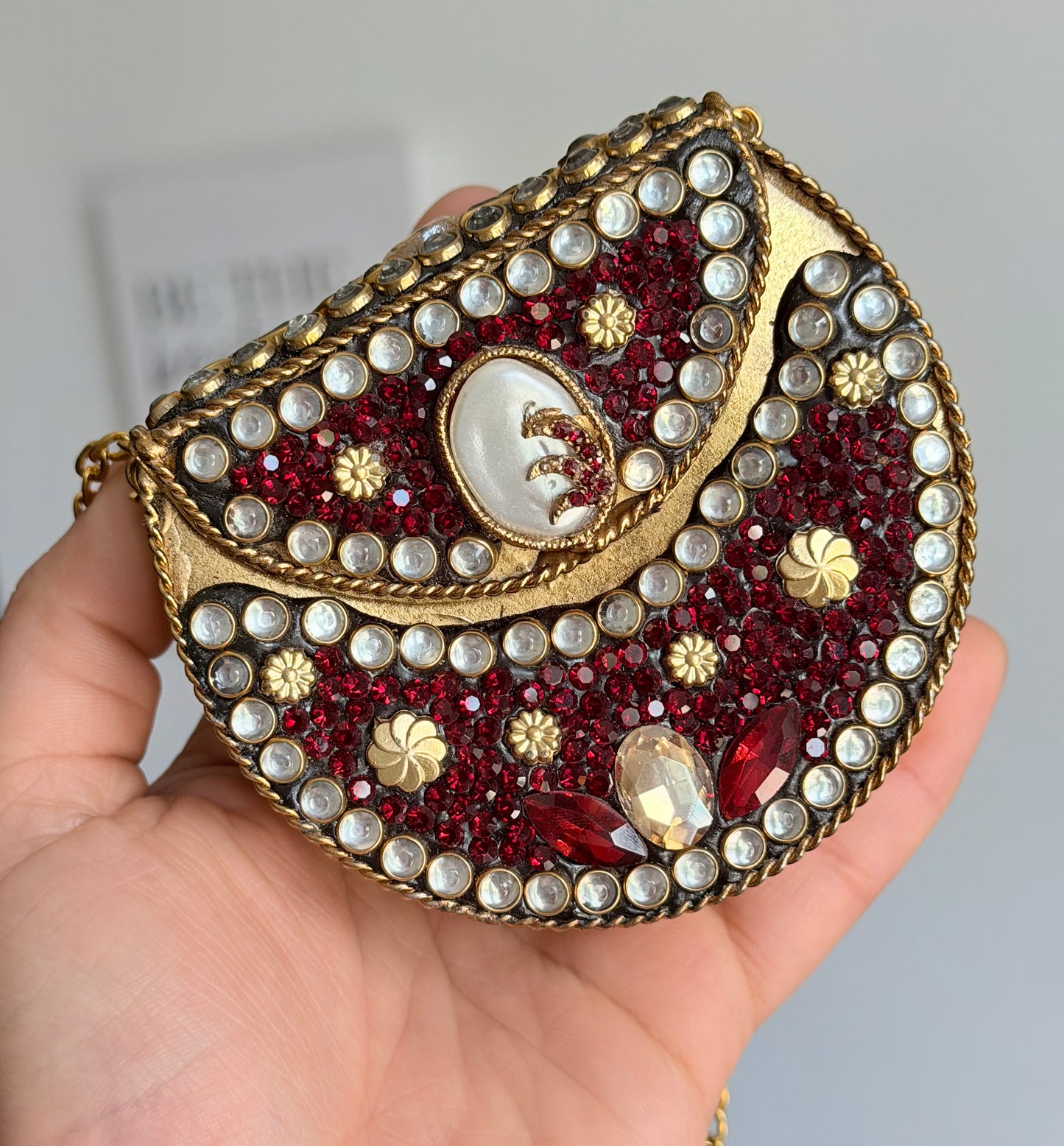 Naina Turkish Style Mini Kundan Clutch