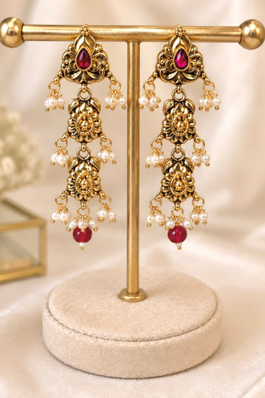 Raina Waterfall Necklace Set