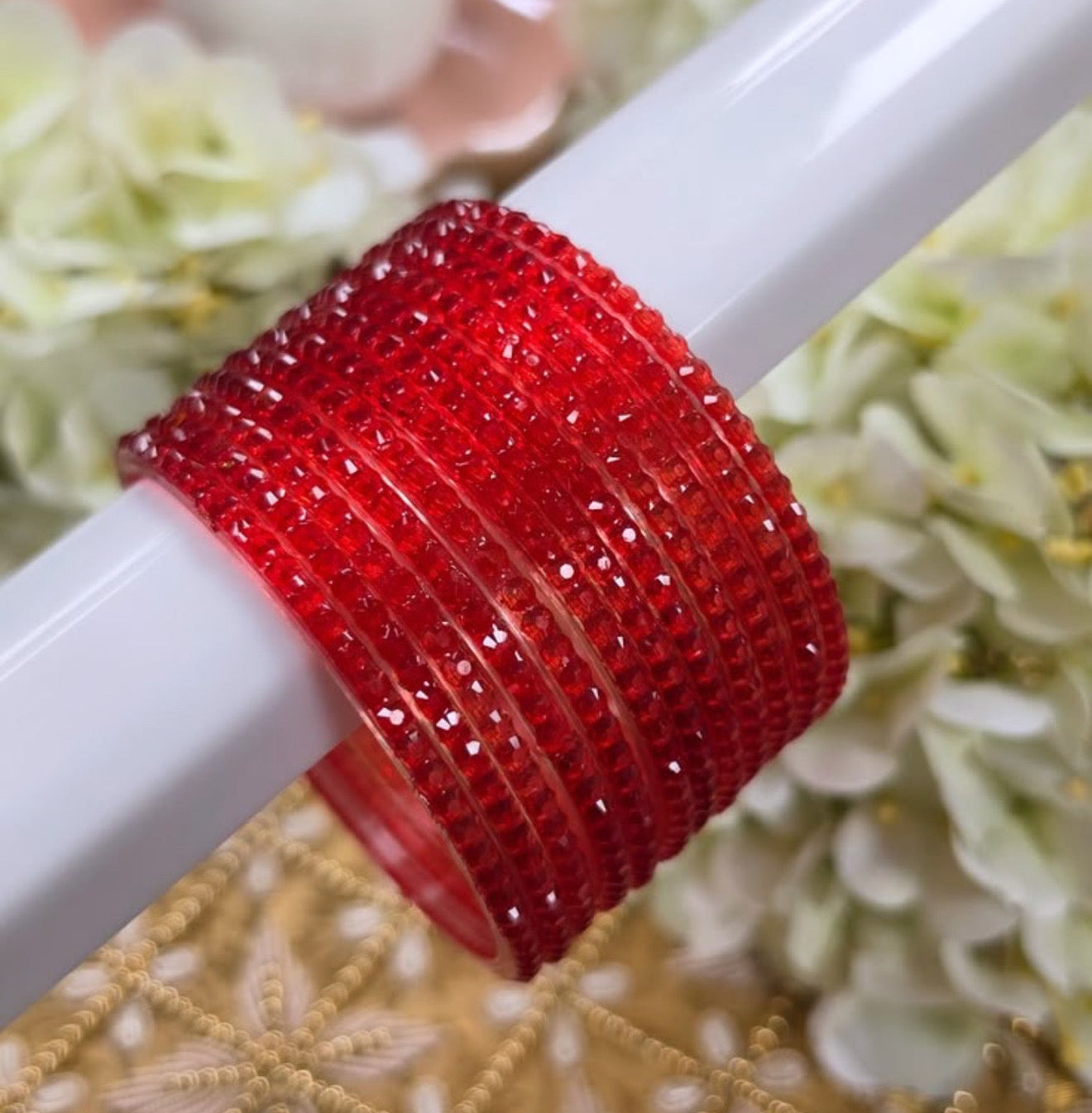 Sophia Glass Bangle Set