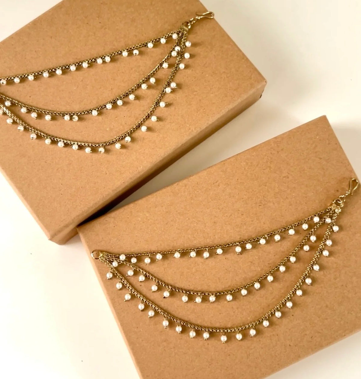 Zoya 3 Layered Sahara Ear Chain