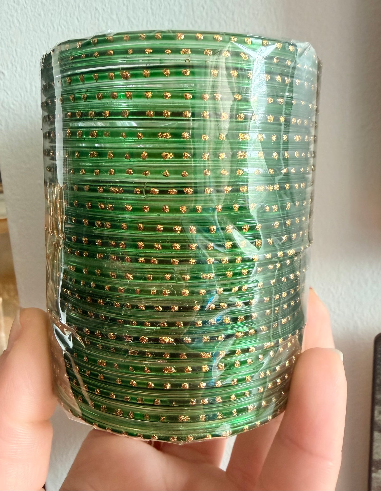 Sana Dotted Glass Bangle Set