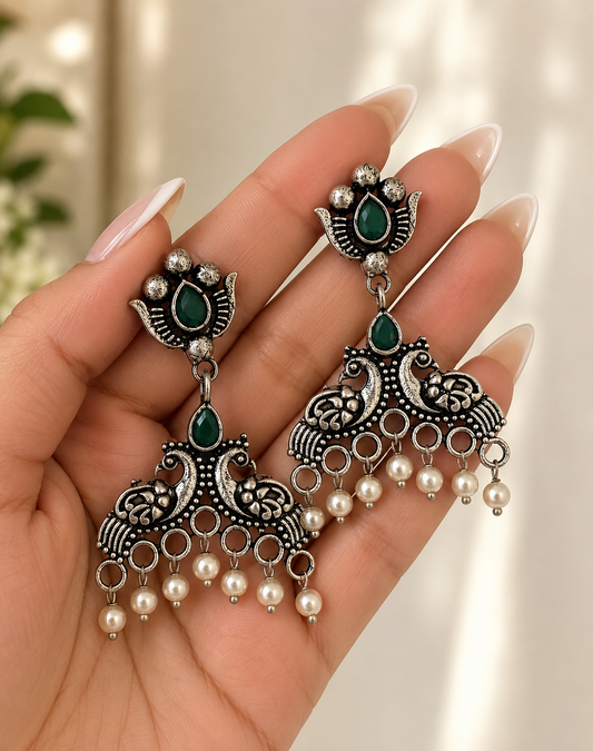 Lightweight Oxidized Earrings