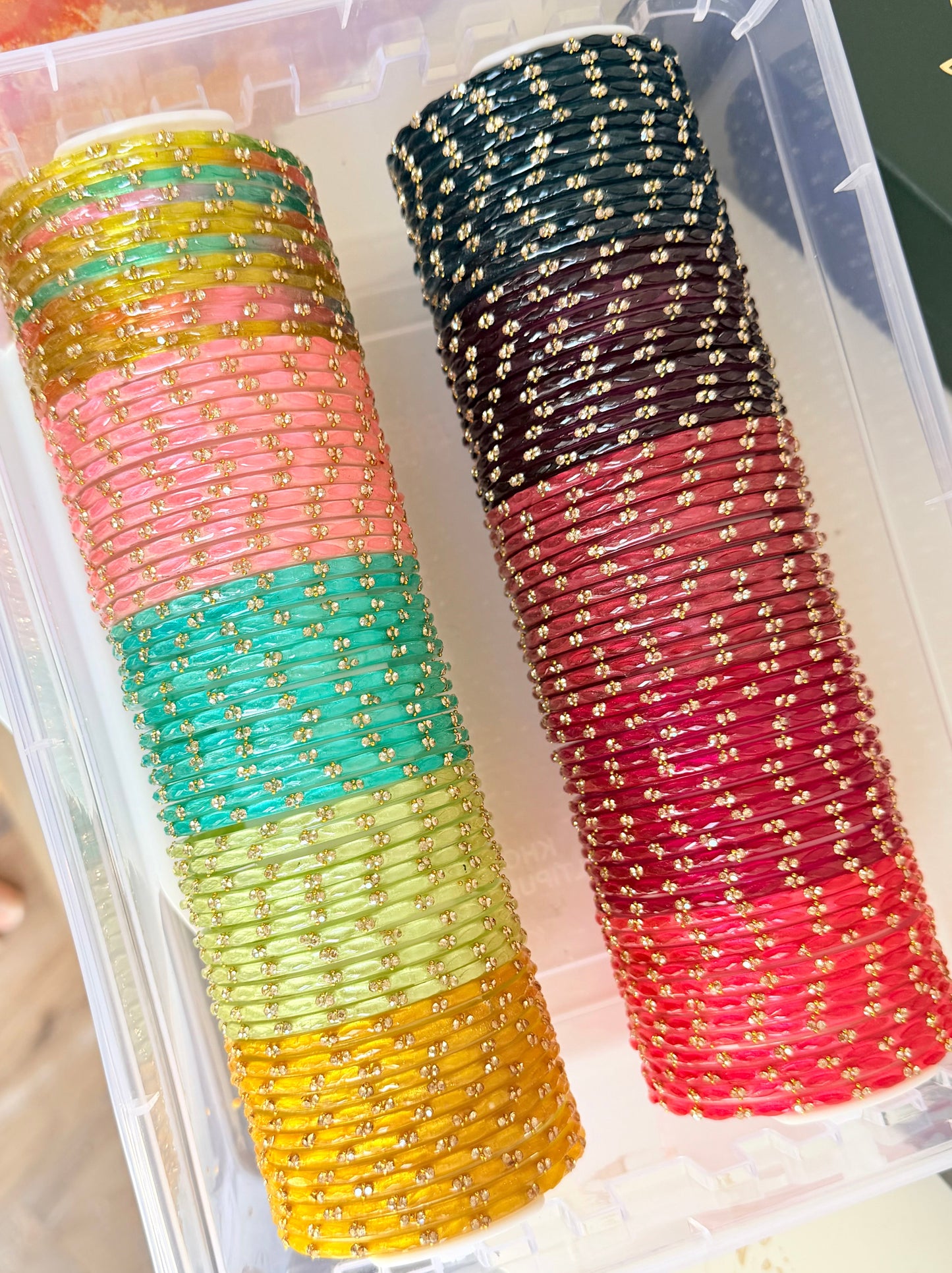 Simran Glass Bangle Box