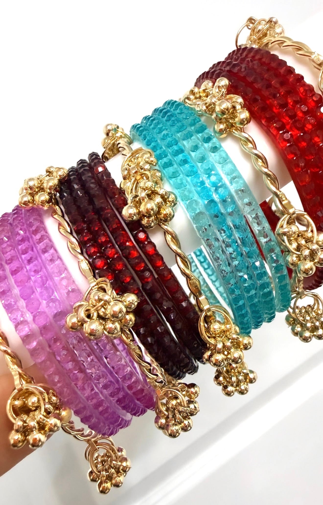 Zaira Glass Bangle Set