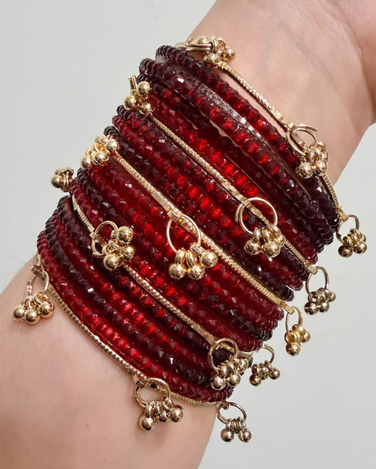Sophia Glass Bangle Set