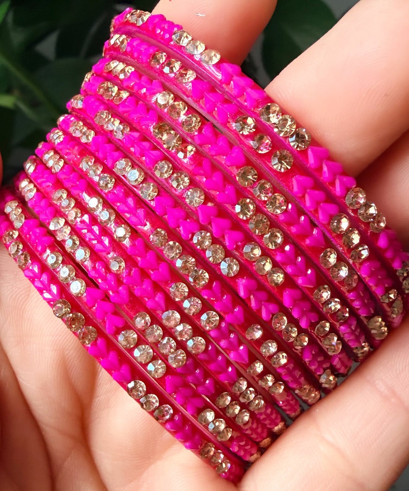Sophia Glass Bangle Set