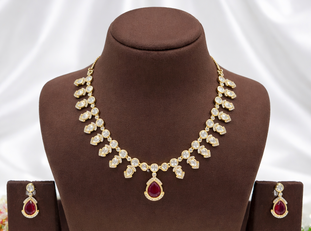 Reina Mossanite Necklace Set