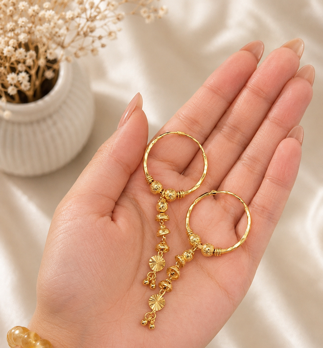 Samira Gold Plated Hoops
