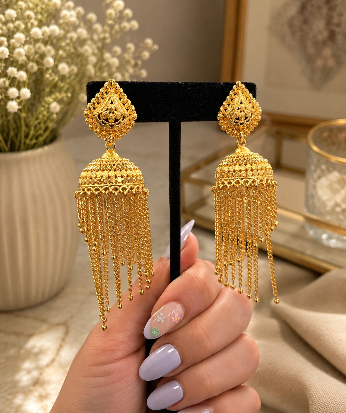 Gold Plated Jhumkis