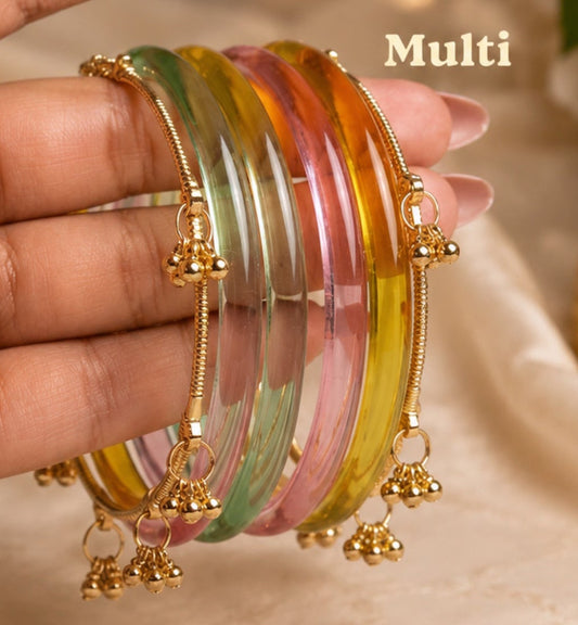 Noor Glossy Bangle Set- For Both Hands