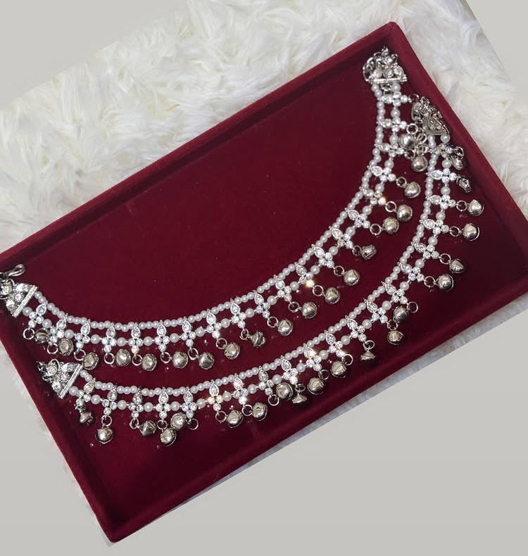 Silver Anklets