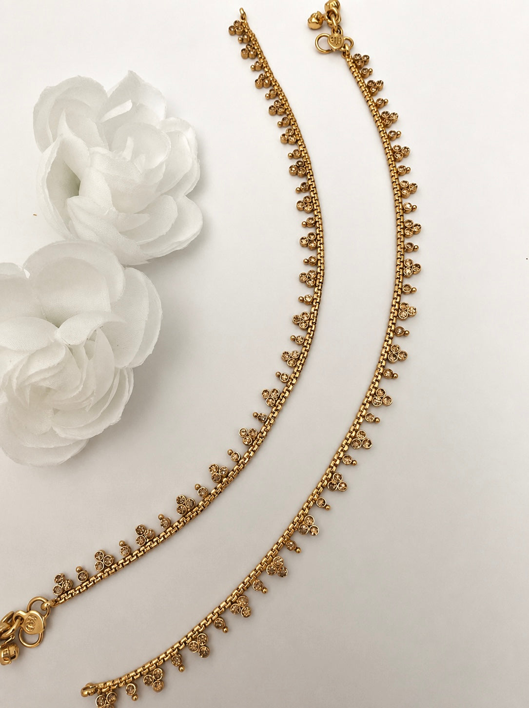 Gold Plated Lightweight Anklets