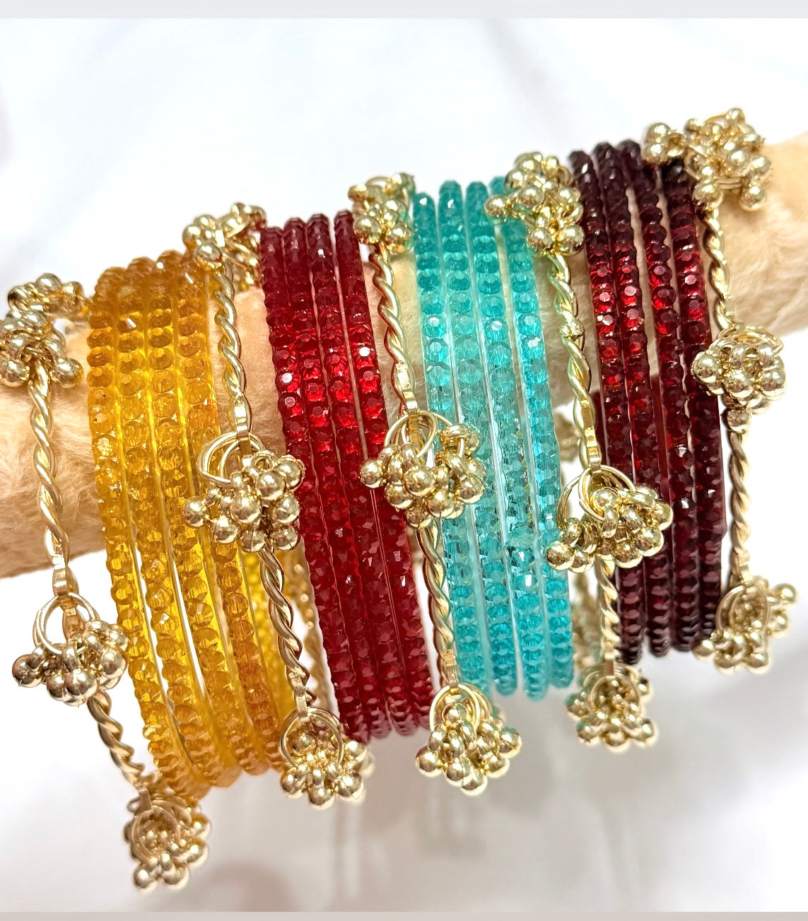 Zaira Glass Bangle Set